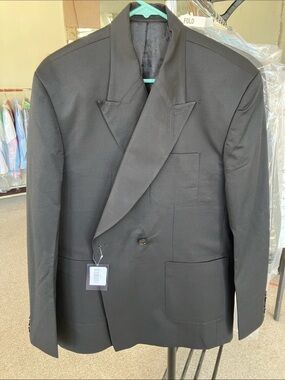 French Crown | Men's Black Double-Breasted Blazer